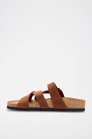 Sandalias de piel Lea - Marrón