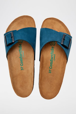 Sandalias de nobuk Adal - Azul marino