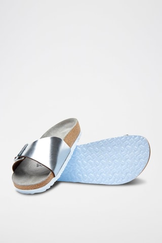 Sandalias de piel Adal - Plateado
