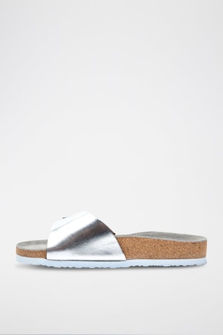 Sandalias de piel Adal - Plateado