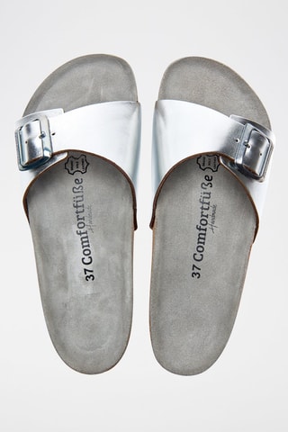 Sandalias de piel Adal - Plateado