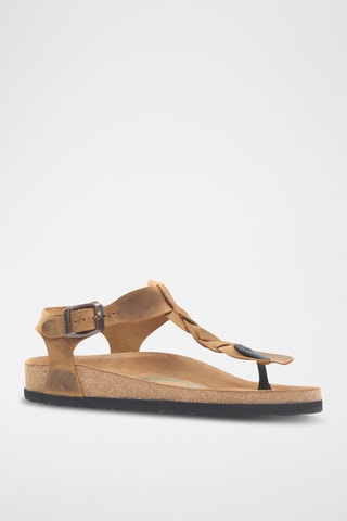 Sandalias de nobuk Grizeln - Beige - Diseño ancho