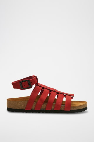 Romanas de nobuk Ares - Rojo - Diseño ancho