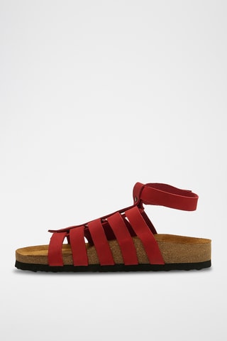 Romanas de nobuk Ares - Rojo - Diseño ancho