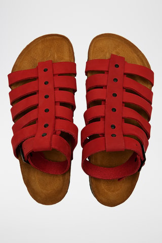 Romanas de nobuk Ares - Rojo - Diseño ancho