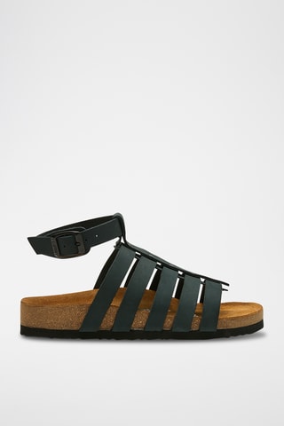 Romanas de nobuk Ares - Azul marino - Diseño ancho