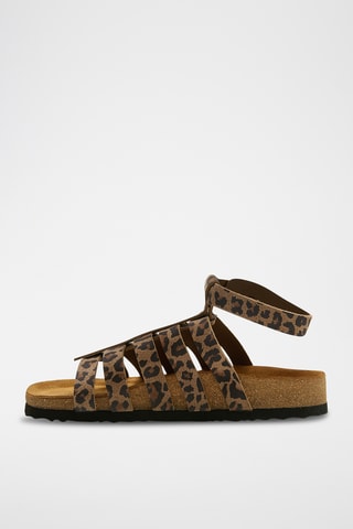Romanas de nobuk Ares - Beige - Diseño ancho