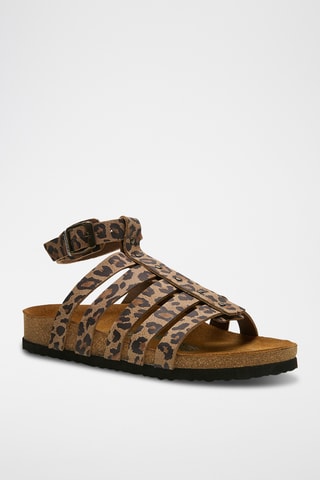Romanas de nobuk Ares - Beige - Diseño ancho