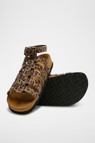 Romanas de nobuk Ares - Beige - Diseño ancho