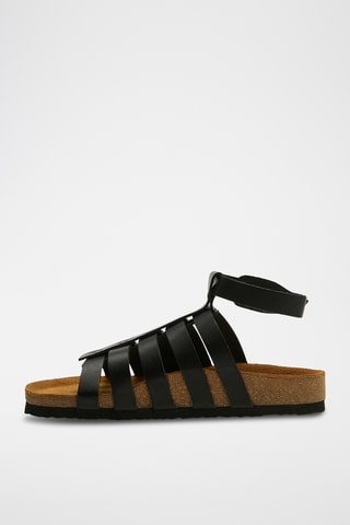 Romanas de nobuk Ares - Negro - Diseño ancho