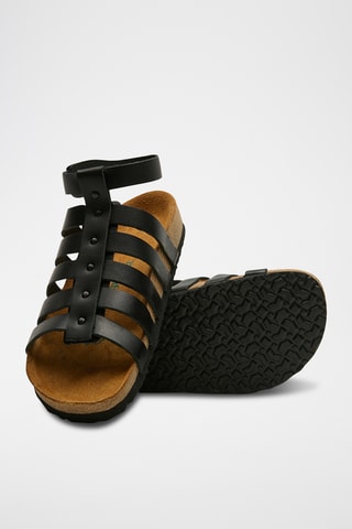 Romanas de nobuk Ares - Negro - Diseño ancho