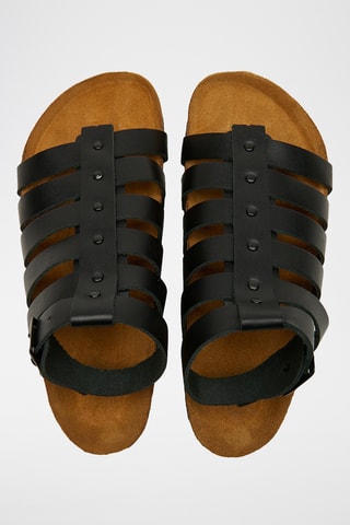 Romanas de nobuk Ares - Negro - Diseño ancho