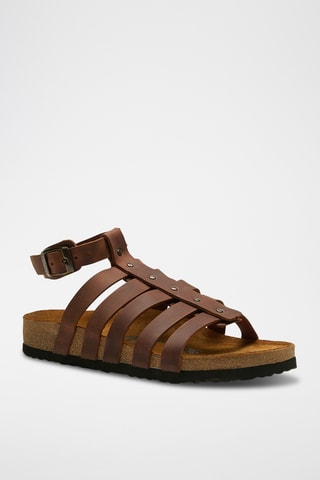 Romanas de piel Ares - Marrón - Diseño ancho