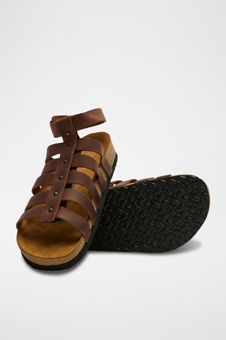 Romanas de piel Ares - Marrón - Diseño ancho