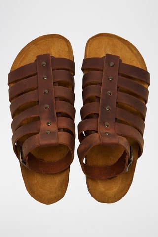 Romanas de piel Ares - Marrón - Diseño ancho