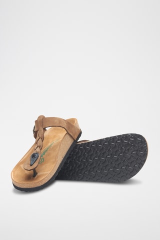 Sandalias de nobuk Guidan - Beige - Diseño ancho