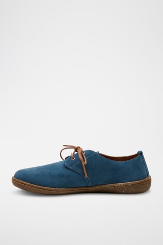 Derbies de nobuk Terra - Azul cobalto - Diseño normal