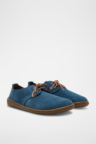 Derbies de nobuk Terra - Azul cobalto - Diseño normal