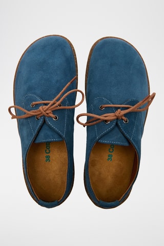 Derbies de nobuk Terra - Azul cobalto - Diseño normal