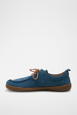 Derbies de nobuk Harmony - Azul cobalto - Diseño normal