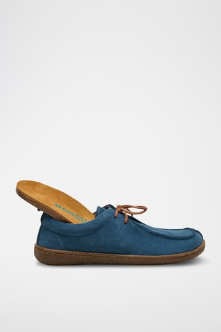 Derbies de nobuk Harmony - Azul cobalto - Diseño normal