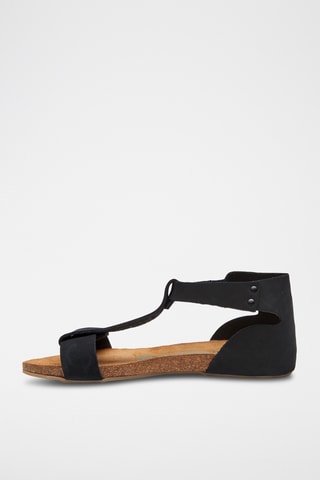 Sandalias de nobuk Macrea - Negro - Diseño estrecho