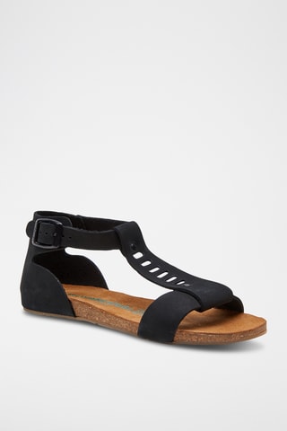 Sandalias de nobuk Macrea - Negro - Diseño estrecho