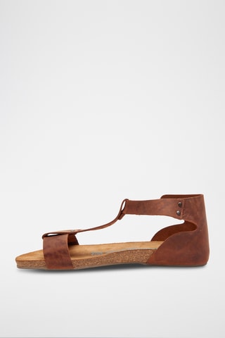 Sandalias de piel Macrea - Marrón - Diseño estrecho