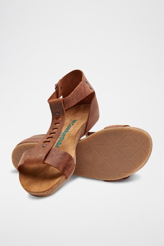 Sandalias de piel Macrea - Marrón - Diseño estrecho