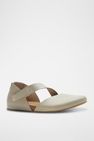 Babies de nobuk Alya - Beige - Diseño estrecho