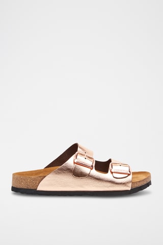Sandalias de piel Bali - Rosa - Diseño ancho