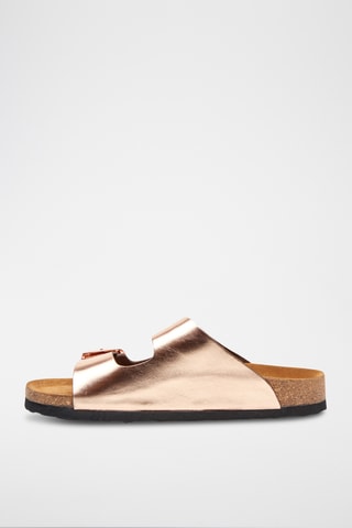 Sandalias de piel Bali - Rosa - Diseño ancho