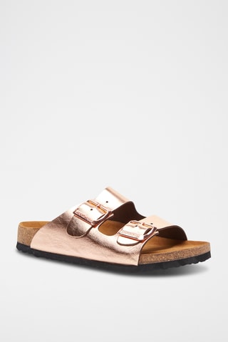 Sandalias de piel Bali - Rosa - Diseño ancho