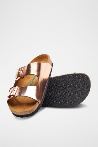 Sandalias de piel Bali - Rosa - Diseño ancho