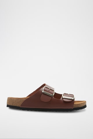 Sandalias de piel napa Bali - Marrón - Diseño ancho