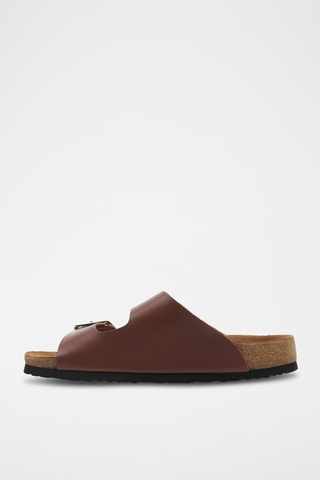 Sandalias de piel napa Bali - Marrón - Diseño ancho