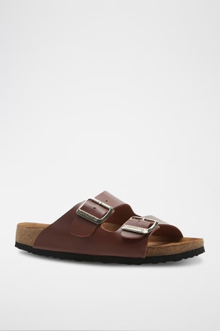 Sandalias de piel napa Bali - Marrón - Diseño ancho