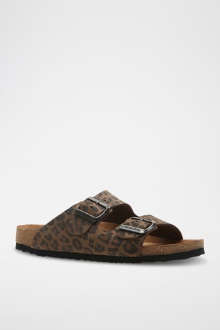Sandalias de nobuk Bali - Marrón - Diseño ancho