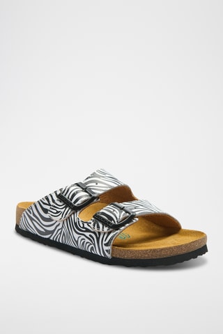 Sandalias de piel napa Bali-PR - Blanco - Diseño ancho