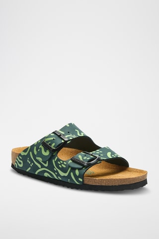 Sandalias de nobuk Bali-PR - Azul marino - Diseño ancho