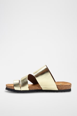 Sandalias de piel Marina - Dorado - Diseño estrecho