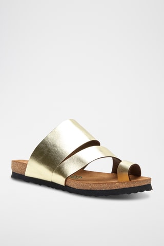 Sandalias de piel Marina - Dorado - Diseño estrecho
