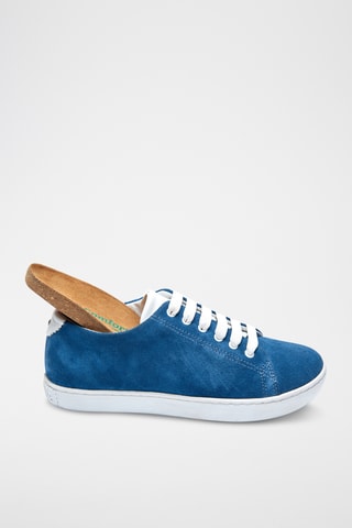 Zapatillas de nobuk Sorel - Celeste - Diseño normal