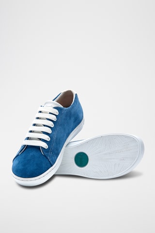 Zapatillas de nobuk Sorel - Celeste - Diseño normal