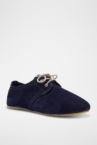 Derbies de nobuk Stella - Azul marino - Diseño normal