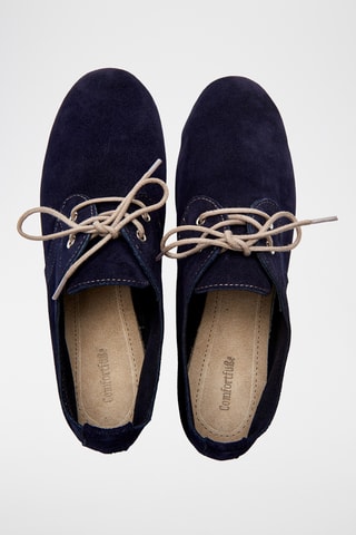 Derbies de nobuk Stella - Azul marino - Diseño normal