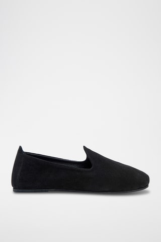 Slippers de nobuk Merle - Negro - Diseño normal