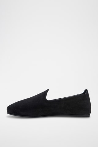 Slippers de nobuk Merle - Negro - Diseño normal