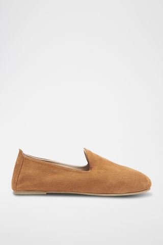 Slippers de nobuk Merle - Camel - Diseño normal