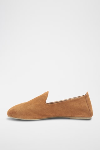 Slippers de nobuk Merle - Camel - Diseño normal